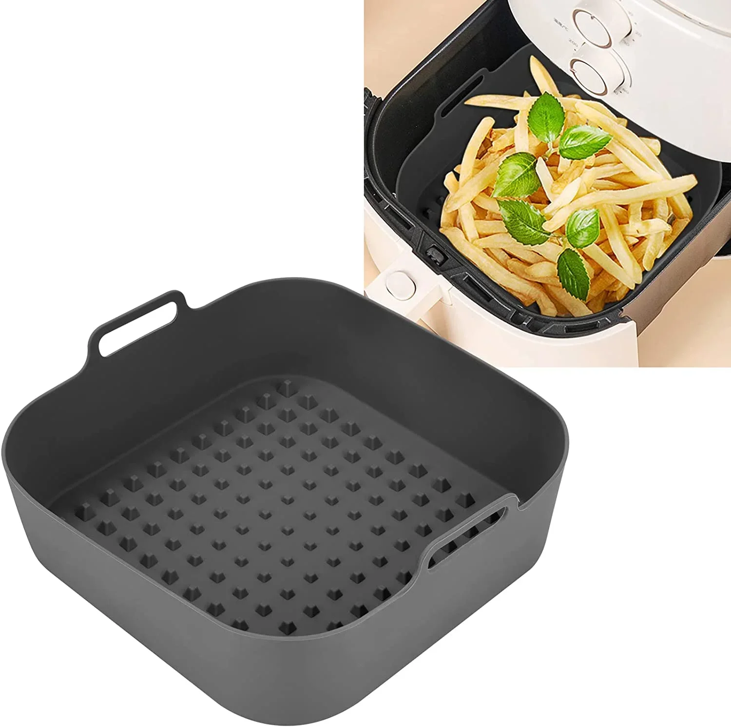 Air Fryer Silicone Pot Liner - Olla de silicona para freidora de
