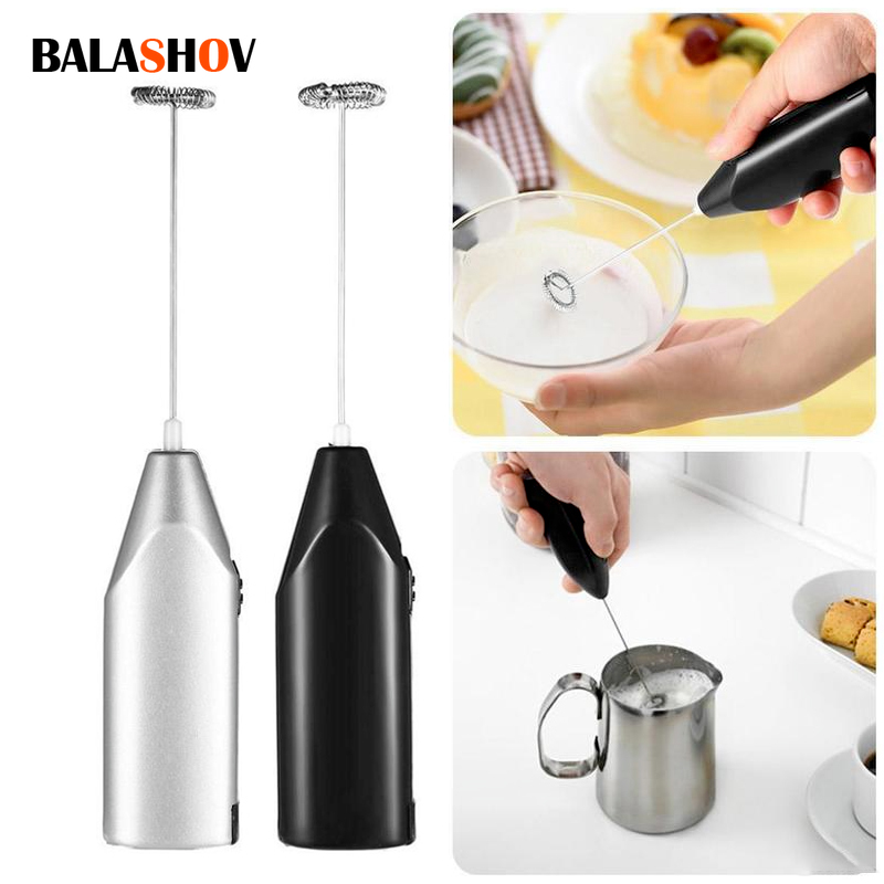 Electric Milk Frother Handheld - Espumador de leche inalámbrico, batidor de
