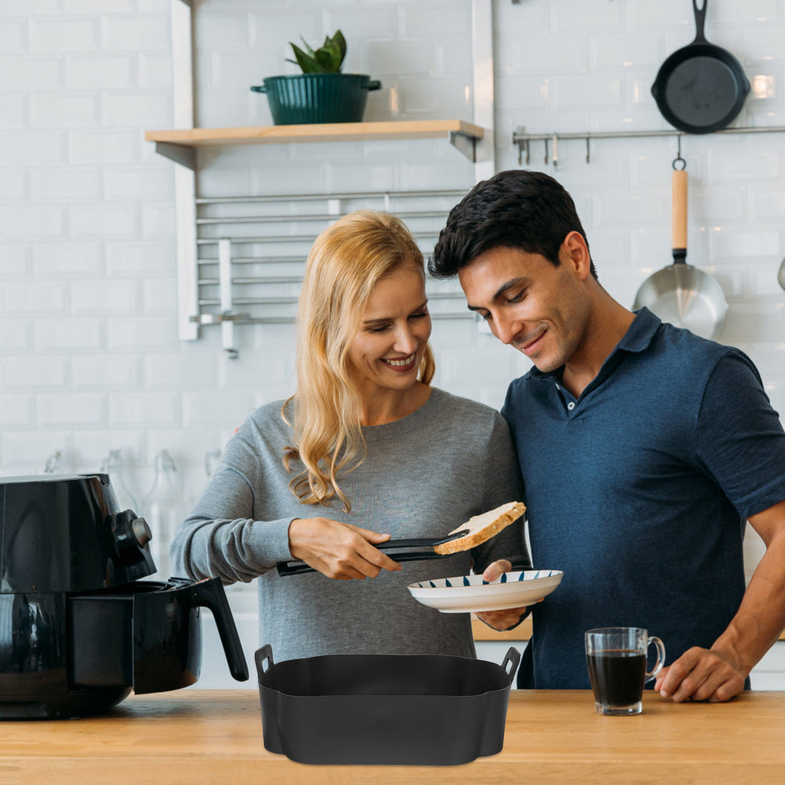 Air Fryer Silicone Pot Liner - Revestimiento de silicona para la olla