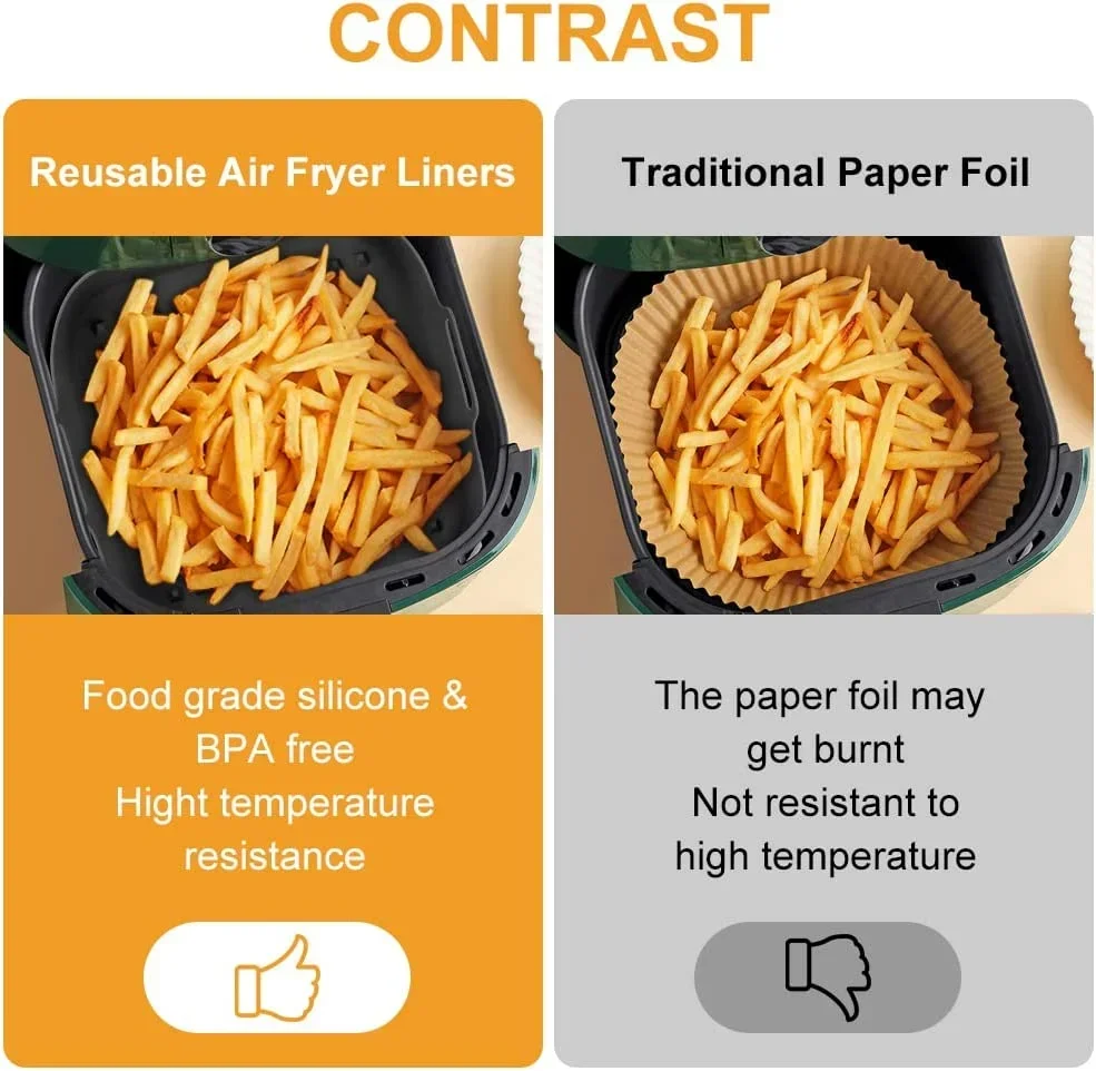 Olla de silicona para freidora - Air Fryer Silicone Pot Liner reseña y precio