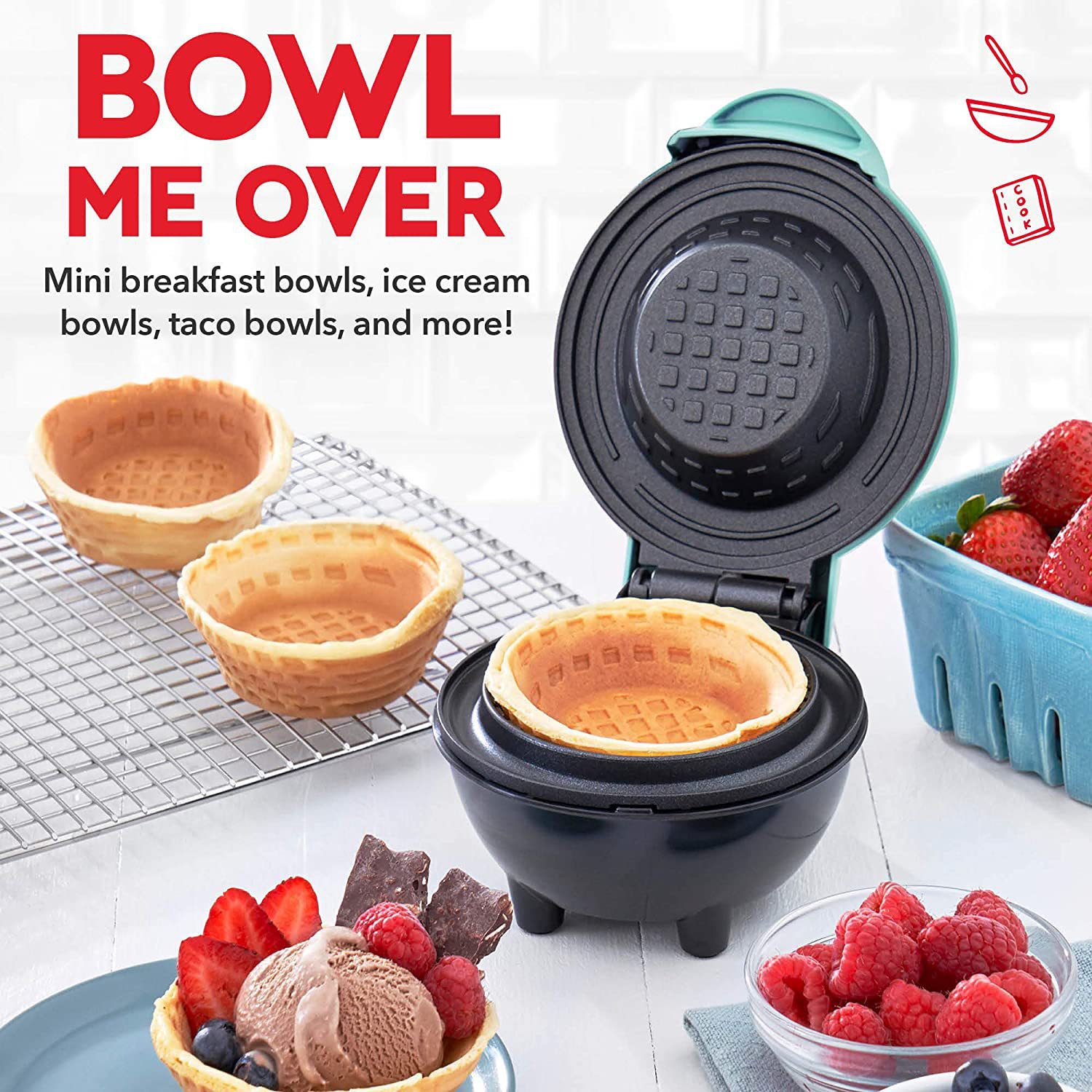 Mini máquina eléctrica para ha - Mini Waffle Maker Machine reseña y precio
