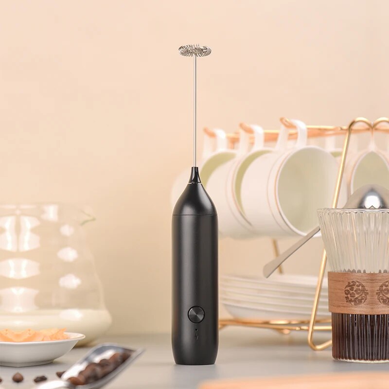 Espumador de leche eléctrico E - Portable Blender Usb Rechargeable reseña y precio