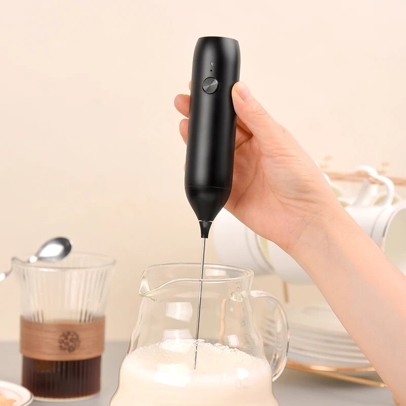 Espumador de leche eléctrico E - Portable Blender Usb Rechargeable reseña y precio