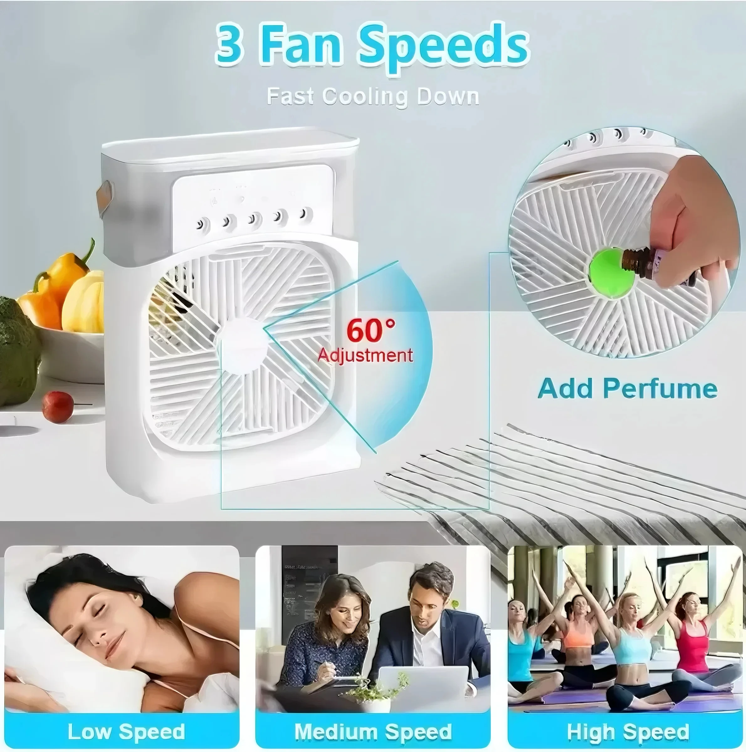 Ventilador humidificador portá - Air Conditioners reseña y precio