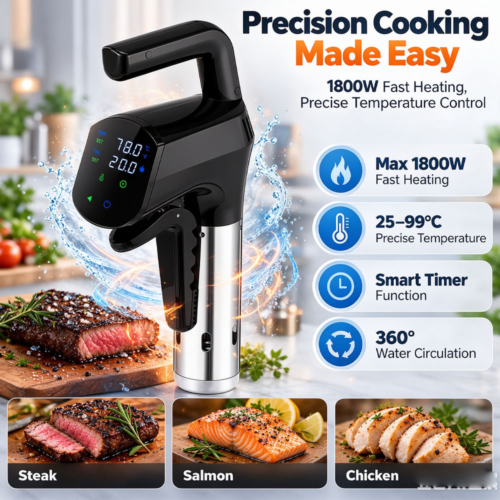 Cocina de inmersión con WiFi,  - Digital Sous Vide Precision Cooker reseña y precio